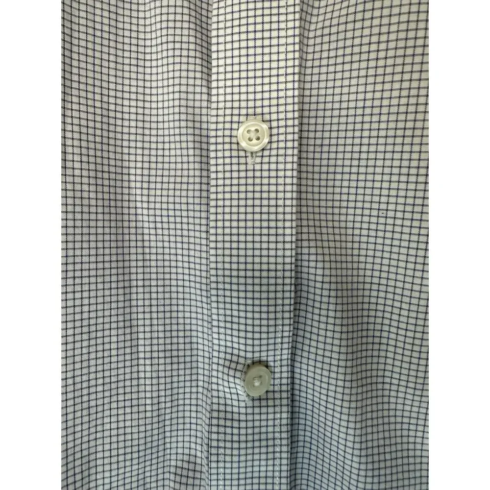 J.Crew Men's Blue Plaid Slim Fit Flex Wrinkle Free Button Down‎ Shirt Size Large